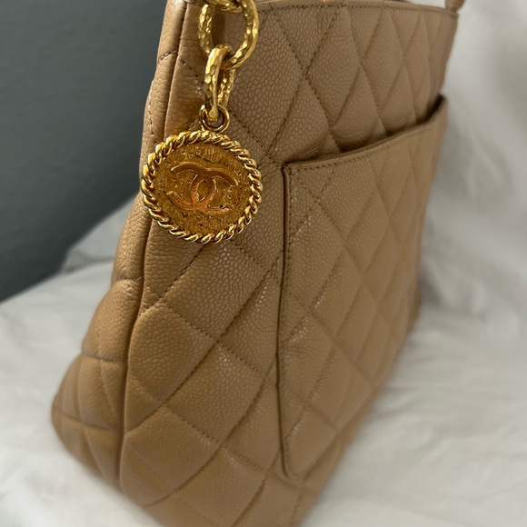 Chanel camel color caviar medallion tote - Picture 14 of 16